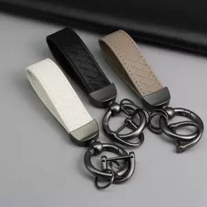 고급 가죽 자동차 키링 키홀더 - 130mm/차량용/키고리/열쇠/스마트키/고리/홀더/링/체인/빈티지/엔틱
