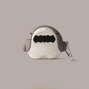 비츠 솔로 버즈 케이스 큐트 유령 만화 상어 실리콘 소프트 호환 가능 보호 커버