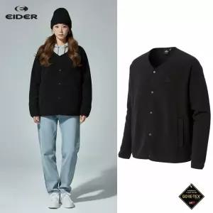 [백화점 정품] 아이더 플리스 후리스 출고] 여성 마이크로 자켓 블랙 가디건형 V넥 넥리스 털 뽀글이 점퍼