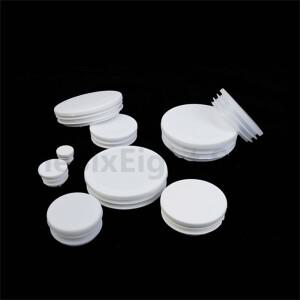 직경 13mm-76mm 원형 플라스틱 흰색 블랭킹 엔드 캡 튜브 파이프 삽입 플러그 마개