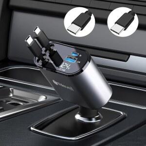 듀얼 타입 케이블 31 5인치 충전기 전압 포트 삼성 디스플레이가 호환되는 THLEVEL 접이식 노트와 충전 포함 2개 USB 4인치 있는 고속 17 16 차량 갤럭시 PRO MAX