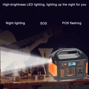 300W 휴대용 비상 태양 광 발전소 발전기 110V 220V 에너지 저장 공급 캠핑 RV 여행을위한 LED