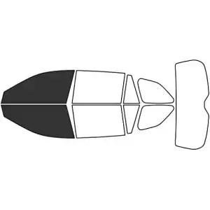 스바루 아웃백 2010-2014 왜건과 호환되는 비닐 윈도우 틴트 키트 - 블랙 20 싱글 플레이 노 버블 필름