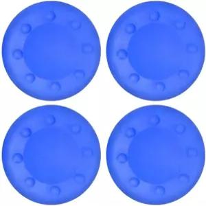 4PCS 엄지 스틱 그립 캡 실리콘 아날로그 커버 Xbox One 360 PS5 PS3 PS4 Pro 슬림 액세서리(파란색)