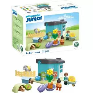 플레이모빌 간식 디스펜서 동물의 집 장난감 세트