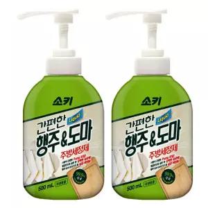 소키 간편한 행주 앤 도마 주방세정제 500ml X 2개세제 청소 쏘키 크리너 클리너