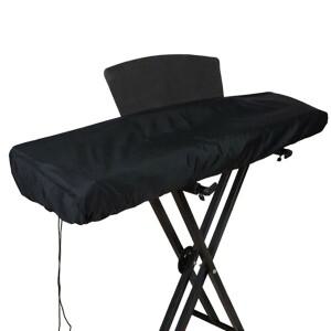 6188 키 전자 디지털 피아노 먼지 커버 조절 가능한 코드 포함 방진 케이스 액세서리 블랙 백