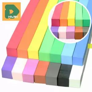 창의교구 EVA막대 5p 스펀지막대 쿠션 놀이 공예 칼라 만들기 재료 막대 조형물 체험 소재 사각형 완구