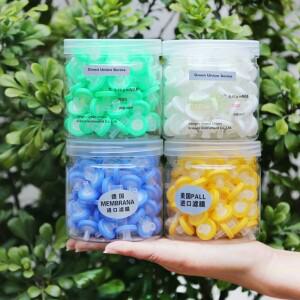 100 개 실험실 13mm 일회용 니들 필터 Aquo 시스템유기 0.220.45um 밀리 포어 멤브레인 기