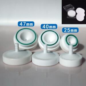 실험실 PTFE 필터 멤브레인 클립 염화 수소 샘플링 거치대 25mm