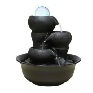 자연 인테리어 미니 분수대 물레방아 장식품 7156033 20x20x20.5cm