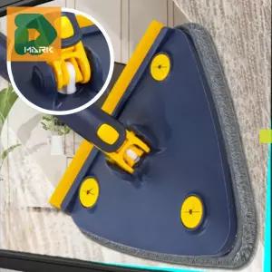 360도 삼각밀대걸레 회전 먼지제거 구석 바닥청소 물걸레 길이조절 유리창문 천장 마대 틈새 청소도구