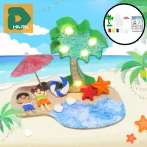 무드등 야자수 만들기 어린이 소품 열대 인테리어 클레이 장식 램프 점토 꾸미기 식물 조명 공예 교구 수업