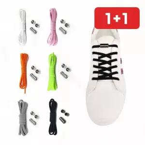 매듭 없는 신발끈 운동화 자석 클립 고정 편리 조깅