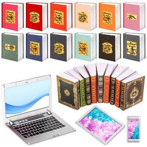 [미국배송] 인형의 집 미니어처 노트북 컴퓨터 태블릿 휴대폰 램프 북 1:12 스케일 미니 도서관 책장 채우기 인형 액세서리 세트 하우스