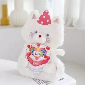 특별한 생일카드 LED 냥이 인형 카드 생일 메시지 맞춤형 편지 (WFL12L1)