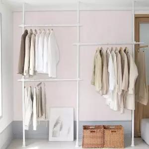 기둥식 행거/봉행거/옷걸이/헹거/옷방/고정식/멀티/기둥/천정형/천장/의류/코트/상의/하의