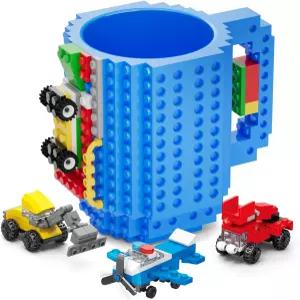 데이무 빌드 온 브릭 머그 들 재미있는 멋진 커피 아빠 소년 소녀들 블록 컵 만들기 크리스마스 부활절