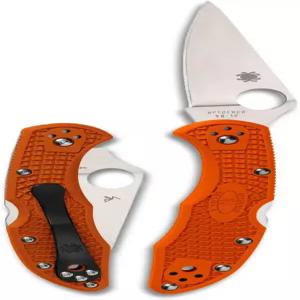 스파이더코 델리카 4 경량 7.15인치 시그니처 접이식 칼 2.90인치 평평한 강철 칼날 고강도 FRN 손잡이 -