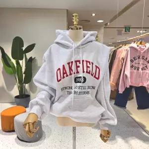 [대구백화점] [에잇컨셉]기모 컬러 레터링자수 후드맨투맨(C26A7FTS025)