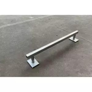 스케이트보드 지지대 묘기 기둥 폴대 1.2m 은색 미니 원형