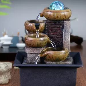 실내 가정용 분수대 소형 인공 분수 거실 카페 조경 인공폭포 안개 물레방아 장식 인테리어