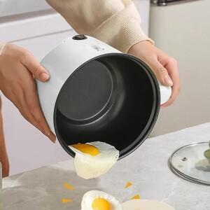 카모식 220V 미니 전기 밥솥 다기능 요리 냄비 비 스틱 프라이팬 라면 기숙사 작은 귀여운 만화