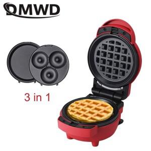 카모식 110V/220V 다기능 와플 케이크 메이커 비 스틱 프라이팬 미니 오믈렛 계란 버거 도넛 베이커 양면