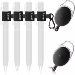 좋아요 블랙 리트랙터블 펜 홀더 간호사 교사 웨이터 목수 건설 노동자 계약자 및 전문가를 위한 벨트