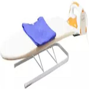 접이식 다리와 다리미 받침대가 있는 편리하고 휴대하기 쉬운 선빔 홈 베이직 테이블탑 12x32 베이지