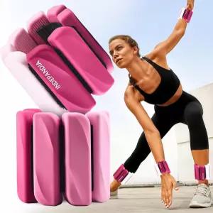 여성과 남성을 위한 인데판디아 손목 및 발목 무게 팔과 다리 운동을 조절 가능한 실리콘 가중 뱅글