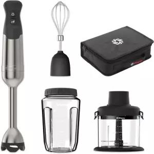 Vitamix 5단 몰입형 블렌더 5피스 번들 625와트 모터 한 손 조작 5피트 코드 미니 초퍼 블렌딩 병 거품기