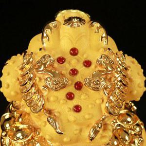 황금 복두꺼비 두꺼비 금전운 황동 30cm 행운 개업 재물운 대형 두꺼비상 삼족 벼락