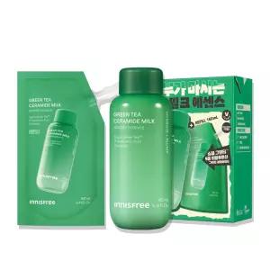 이니스프리 그린티 세라마이드 밀크 에센스 리필 기획세트 160mL+160mL