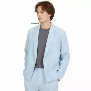 HOMME PLISSE ISSEY MIYAKE 남성 플리츠 자켓