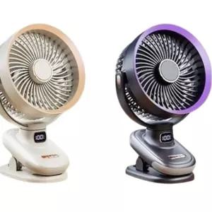 집게 클립 선풍기 조명 자동회전 대용량
