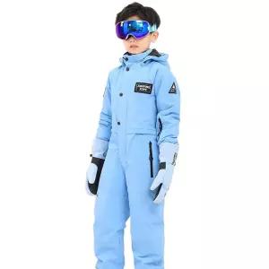 일체형 주니어스키복 세트 점프수트 보드복 슈트 자켓 보온 공용