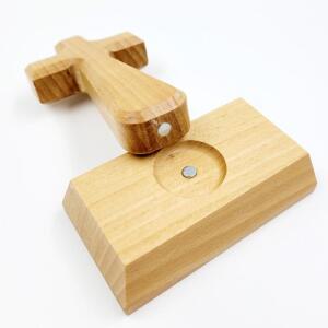 탁상용 자석 나무 십자가 미니 장식 교회 선물 [수제]