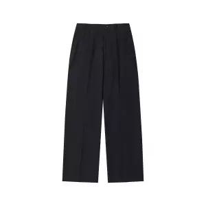 [커스텀멜로우](광주신세계)네이비 릴렉스드 핏 스트라이프드 셋업 팬츠 CWPAM25423NYD