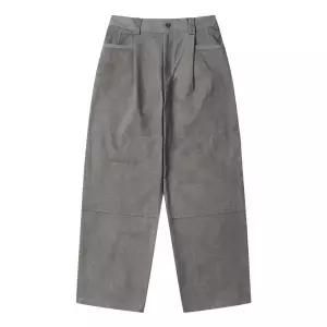 [커스텀멜로우](광주신세계)그레이 원 턱 탭 팬츠 CWPAS25141GYX