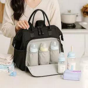 외출 아기용품 여행 기저귀 가방 유모차 수납 장착 백팩opq778