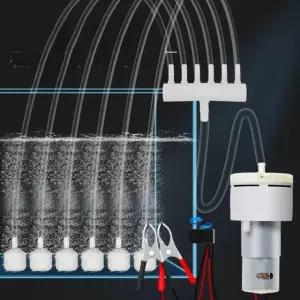 산소 공급기 차량용기포기 물차 브로와 활어차 물고기 12V 대형 클램프 1m 속도 고정
