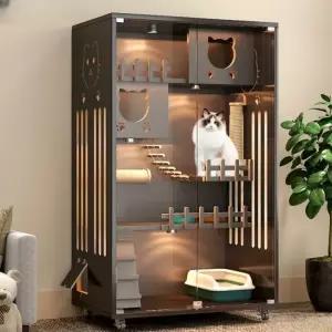 고양이 캣빌라 호텔장 대형 하우스 숨숨집 캣타워 케이지