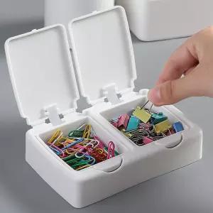 수납정리 케이스 뚜껑형 팝업 수납함 더블사각 수납박스 ylt1+7JXW