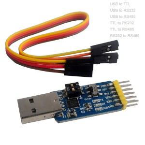 DIYmall CP2102 USB to TTL 직렬 어댑터 모듈 RS485 232, RS232 485, 485 + 6핀 케이블 F/F를 위한 Arduino Nextion 디스플레이 SIM7000A 보드