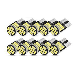 루보식 10pcs Led Canbus W5W T10 194 자동차 전구 26SMD 4014  밝은 웨지 번호판 클리어런스 돔 도어 램프