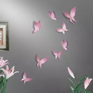 감성 인테리어 액자 빈티지 화분 디자인 꽃병 포인터 거실 배경 벽 장 입체 벽걸이 현관용 3D 나비 장식 침