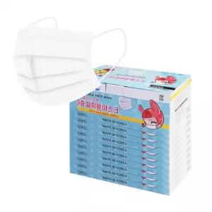 화이트 50매입 재고정리 어린이마스크 초초 10개 마스크 소형마스크