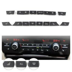 자동차 단추 키 캡 수리 A/C 히터 스위치 BMW 5 6 7 시리즈 F01 F07 F10 F11 F06 F12 F13 61319313924 14