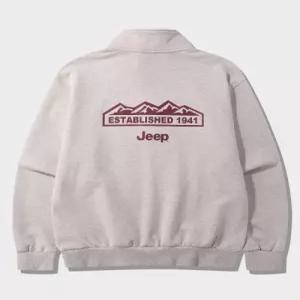 지프  360g  M-Logo 반집업 맨투맨 (JR5TSU838CE)